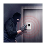 M8 WiFi Κουδούνι Πόρτας HD με Αισθητήρα Κίνησης και Νυχτερινή Λήψη Λευκό