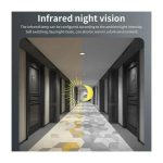 M8 WiFi Κουδούνι Πόρτας HD με Αισθητήρα Κίνησης και Νυχτερινή Λήψη Λευκό