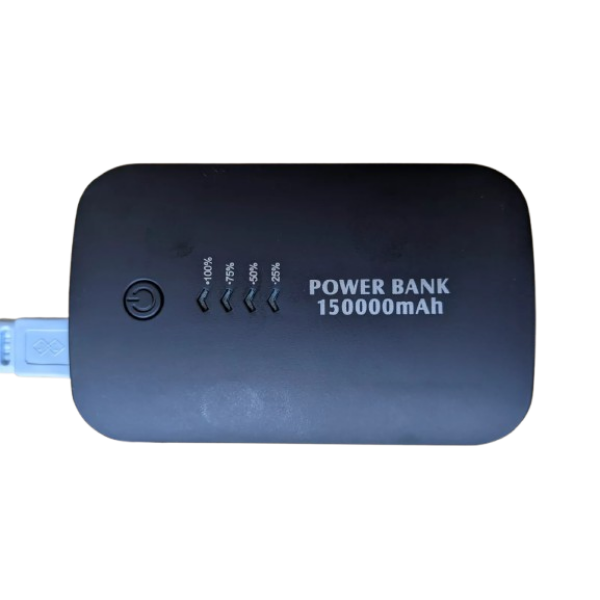 Power Bank με Φακό 15000mAh -  Μαύρο