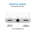 MH035-1 Lightning – Μετατροπέας με Διπλή Θύρα Lightning για Ήχο και Φόρτιση και Θύρα 3.5mm