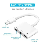MH035-1 Lightning – Μετατροπέας με Διπλή Θύρα Lightning για Ήχο και Φόρτιση και Θύρα 3.5mm