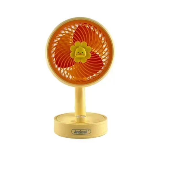 Μίνι επαναφορτιζόμενο ανεμιστηράκι Andowl Q-F2270 κίτρινο