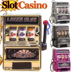Μίνι Ρετρό Μπρελόκ Casino Lucky Slot Φρουτάκια