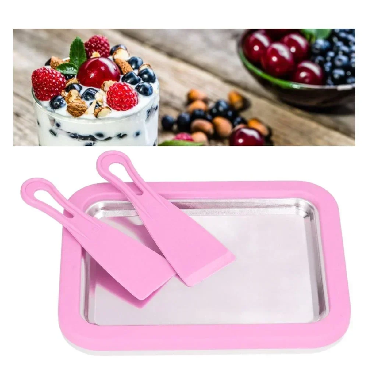 Παγωτομηχανή Από Μέταλλο Instant Ice Cream Maker Ροζ