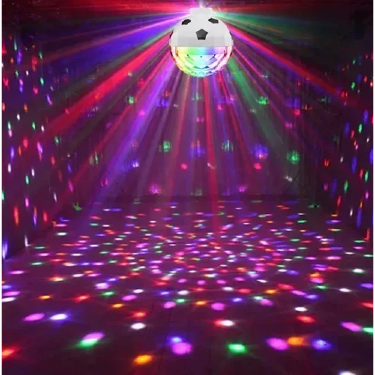 Περιστρεφόμενος λαμπτήρας DISCO LED RGB Foyu FO-12-22 λευκό - Image 2