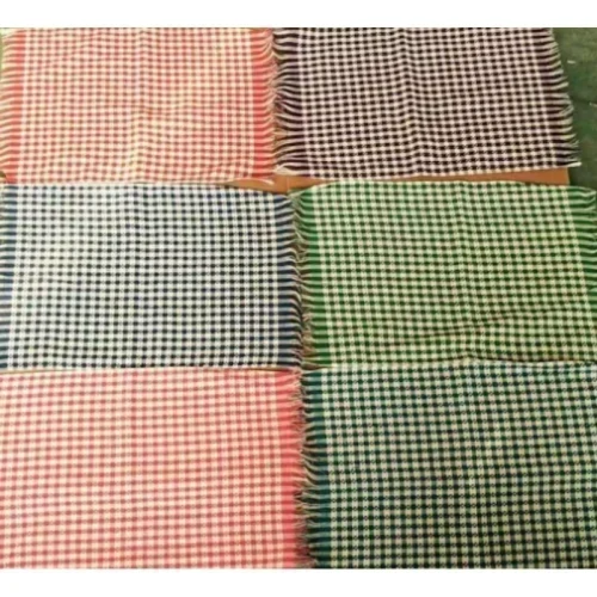 Πετσέτα Κουζίνας waffle Καρό με Κρόσσια 40x60cm