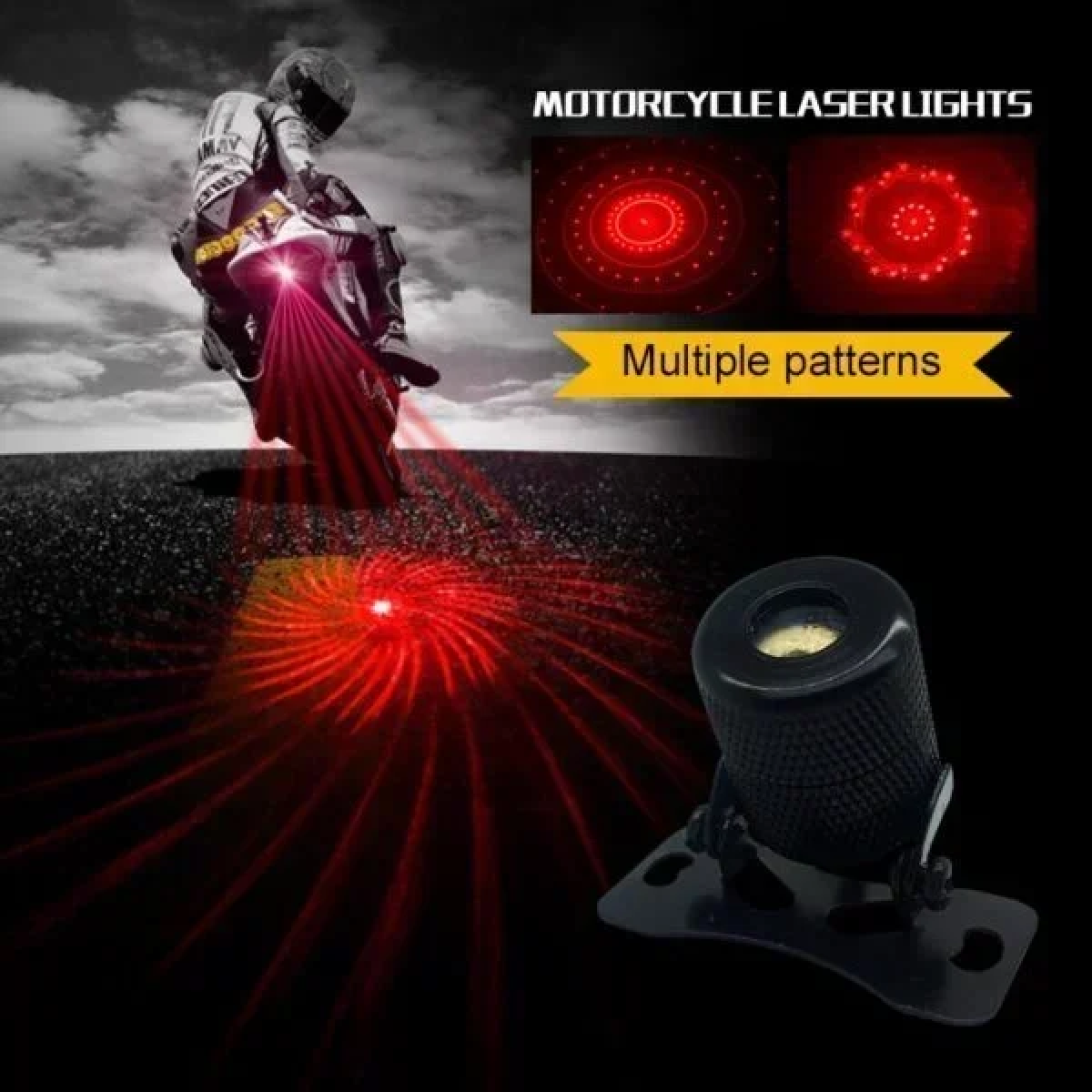 Πίσω φως προειδοποιητικό αυτοκινήτου Six Figure Laser Light Adjust - μαύρο - Image 3