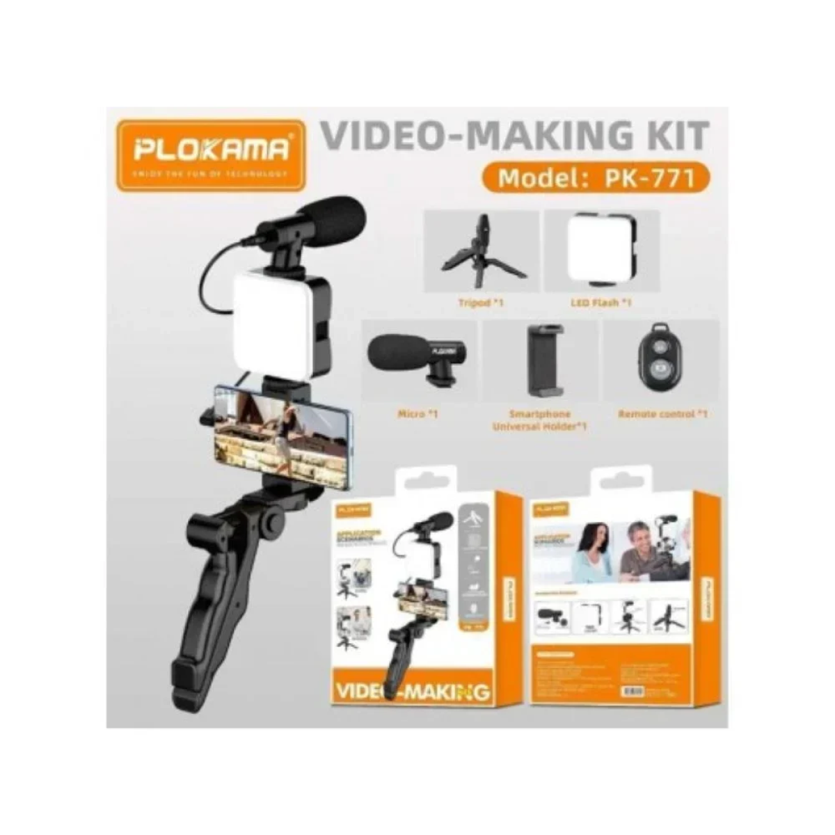 Plokama PK-771 Video Making Τρίποδο Σετ