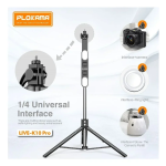 Plokama PK-K10 Selfie Stick Τρίποδο Κινητού με Bluetooth Μαύρο