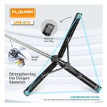 Plokama PK-K10 Selfie Stick Τρίποδο Κινητού με Bluetooth Μαύρο