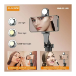 Plokama PK-P9 Selfie Stick Τρίποδο Κινητού με Bluetooth Μαύρο