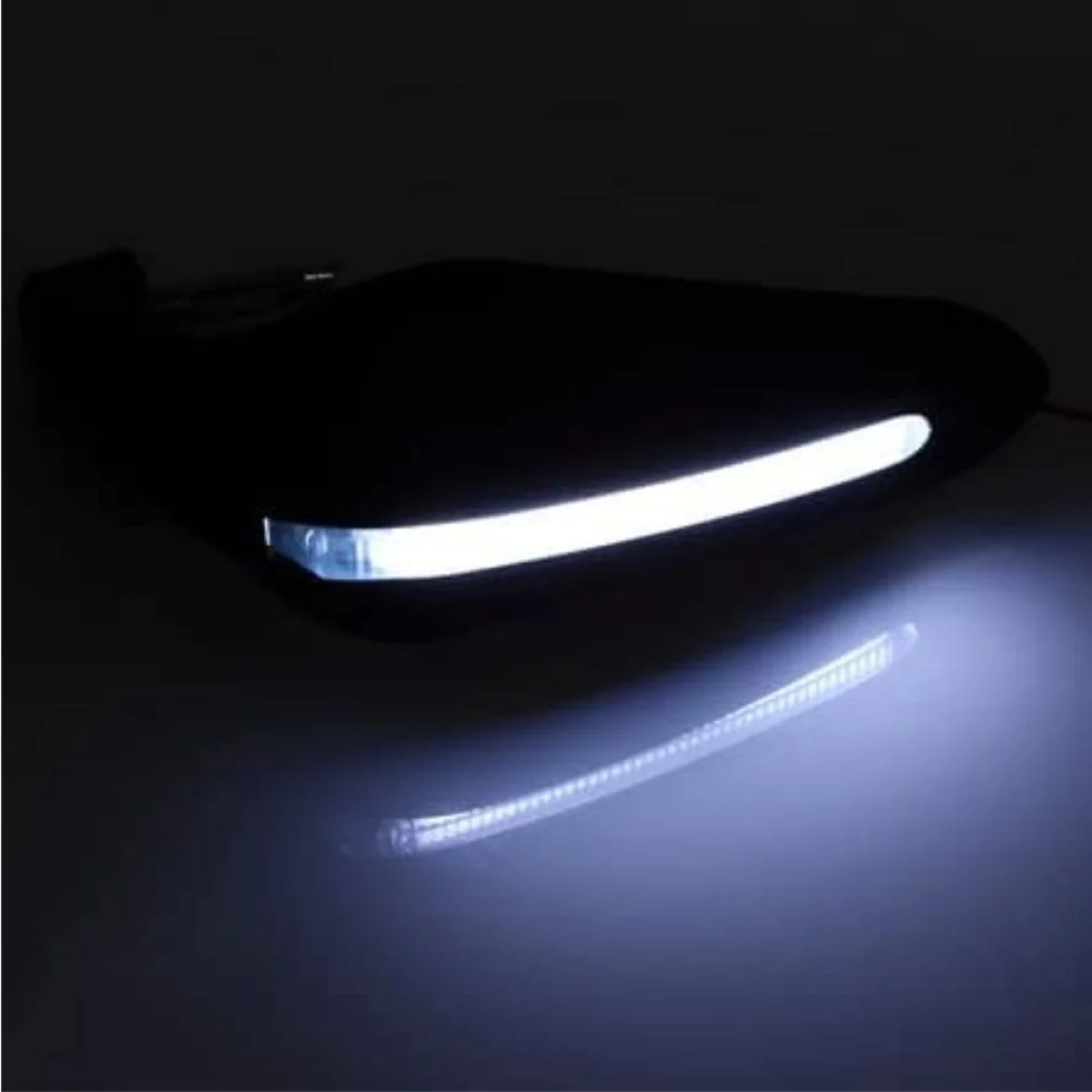 Προστατευτικές Χούφτες Μηχανής 22mm με LED Λευκό 2 τεμάχια – Κόκκινο