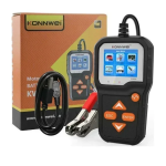 Ψηφιακό Battery Tester με κροκοδειλάκια 6V/12V Konnwei KW650 μαύρο