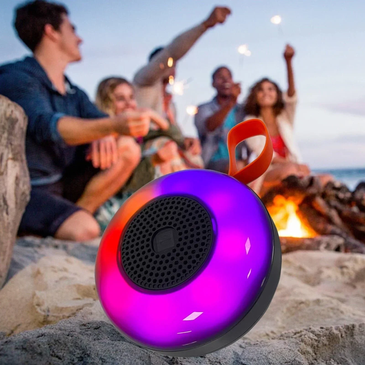 Μίνι Φορητό Ασύρματο Ηχείο Bluetooth με RGB LED Φωτισμό Disco Series X-13 Μαύρο