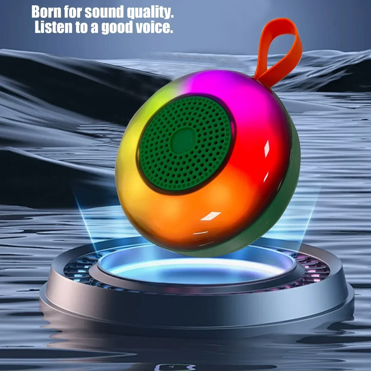 Μίνι Φορητό Ασύρματο Ηχείο Bluetooth με RGB LED Φωτισμό Disco Series X-13 Πράσινο