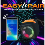 X-911 Αδιάβροχο Ασύρματο Μίνι Ηχείο 10W RGB Bluetooth Μαύρο