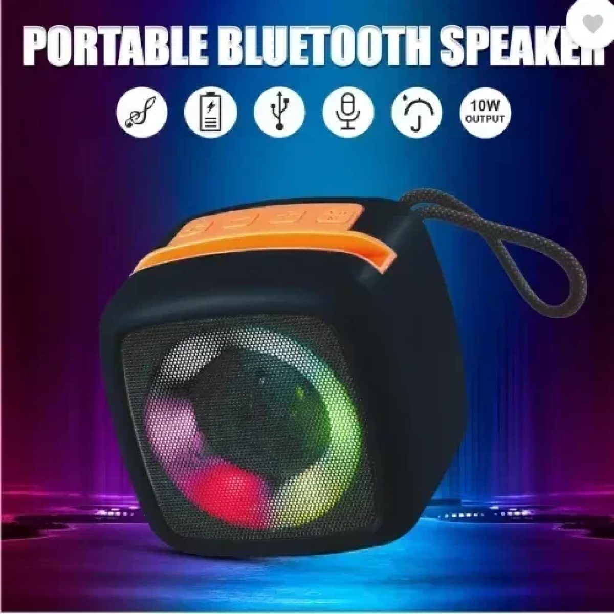 X-911 Αδιάβροχο Ασύρματο Μίνι Ηχείο 10W RGB Bluetooth Μαύρο
