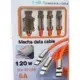 Universal Καλώδιο 3 σε 1 Γρήγορης Φόρτισης 120W 6A 1.2m - Πορτοκαλί