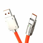 Universal Καλώδιο 3 σε 1 Γρήγορης Φόρτισης 120W 6A 1.2m - Πορτοκαλί