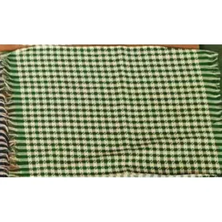 Πετσέτα Κουζίνας waffle Καρό με Κρόσσια 40x60cm Πράσινο