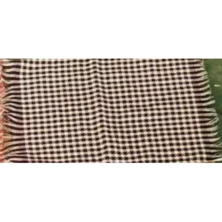 Πετσέτα Κουζίνας waffle Καρό με Κρόσσια 40x60cm Μωβ