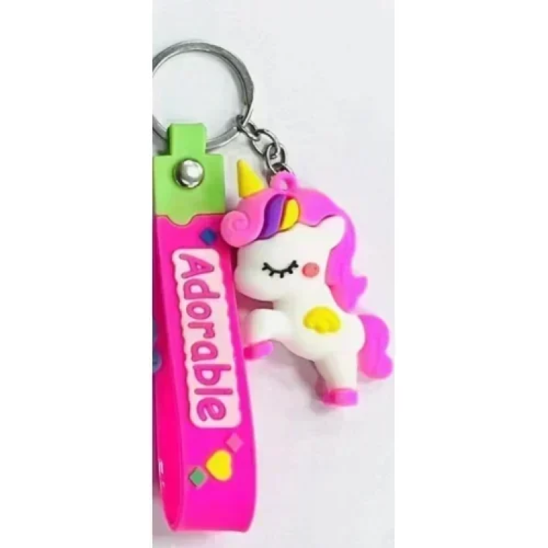 Μπρελόκ από Καουτσούκ - Adorable Unicorn - Ροζ