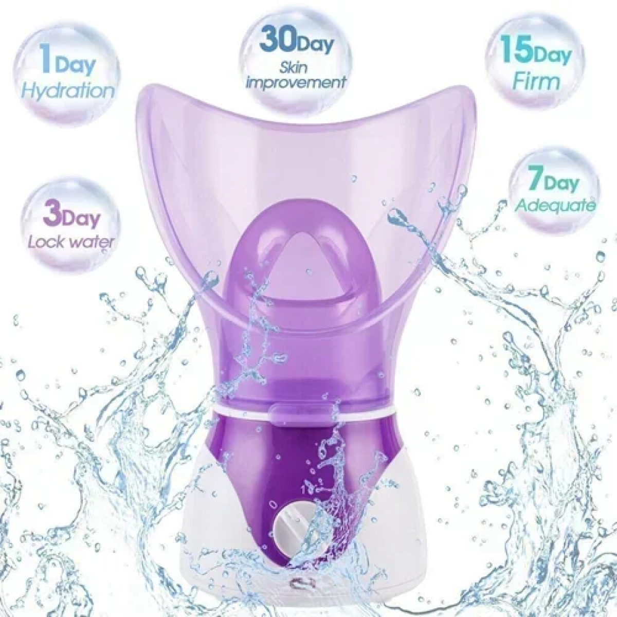 Σάουνα προσώπου για αντιγήρανση NTFS Facial Steamer μωβ - Image 6
