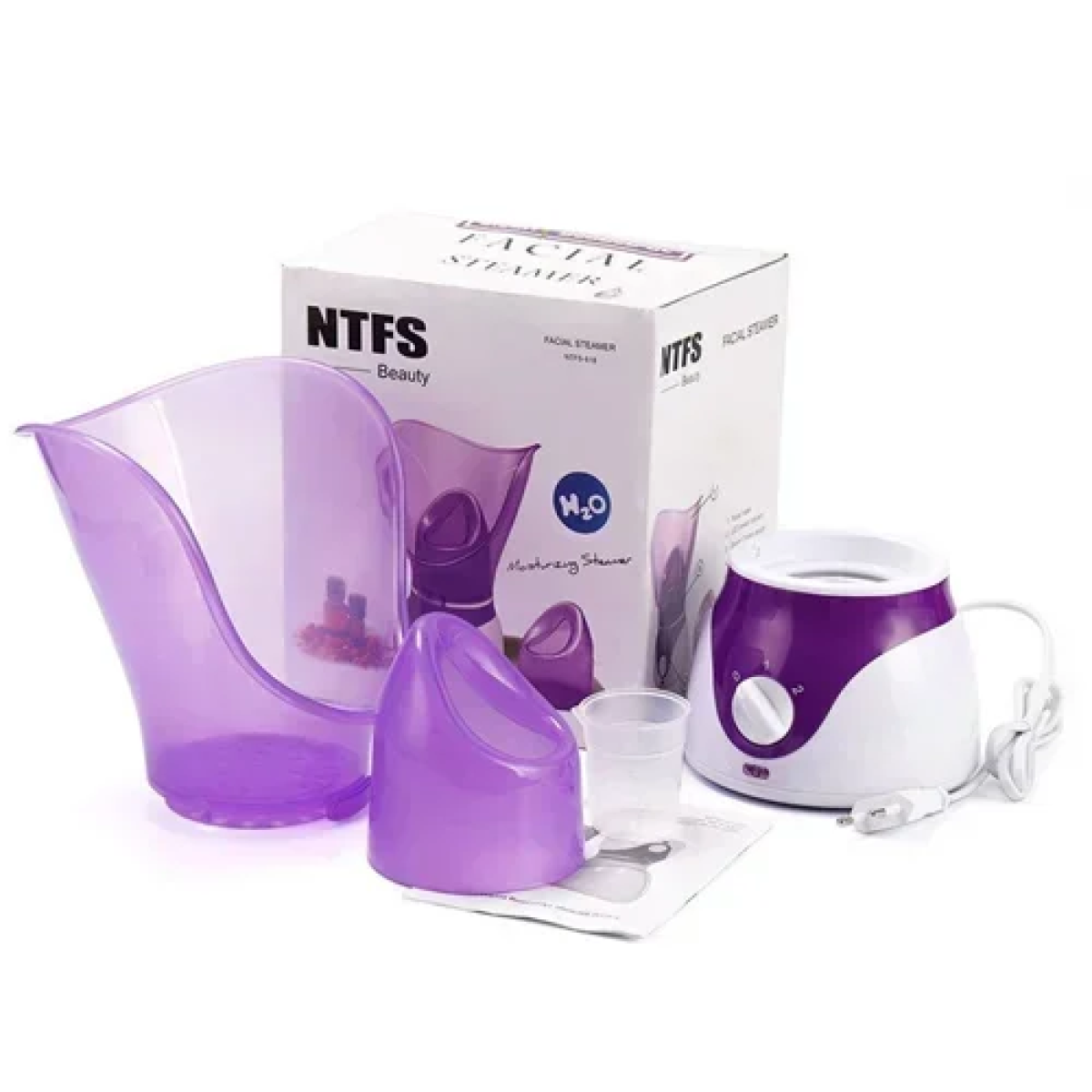 Σάουνα προσώπου για αντιγήρανση NTFS Facial Steamer ροζ - Image 3