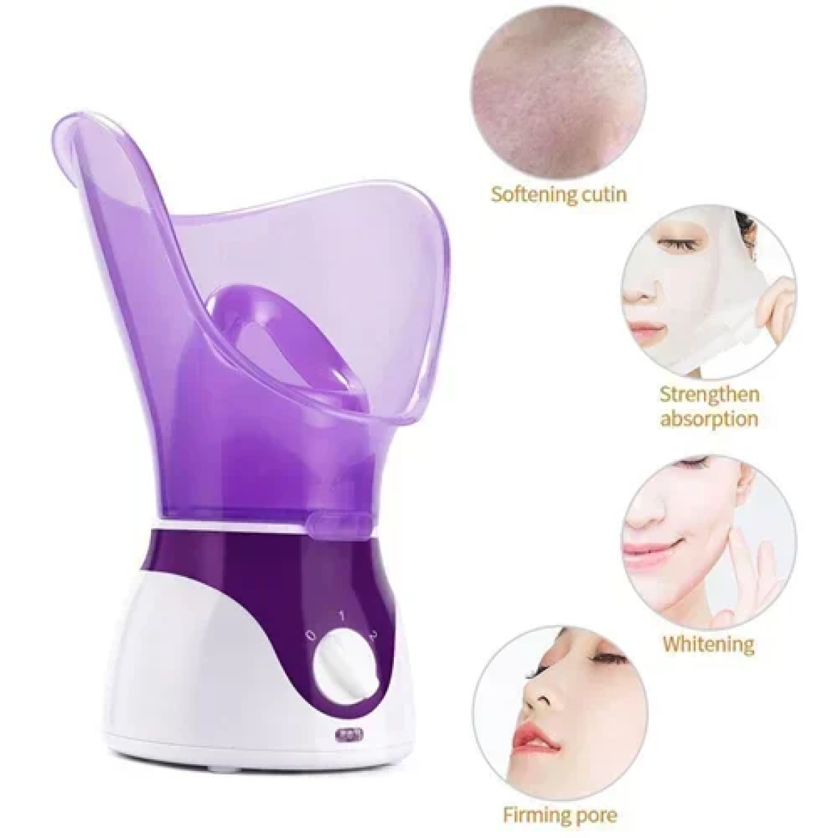 Σάουνα προσώπου για αντιγήρανση NTFS Facial Steamer ροζ - Image 4