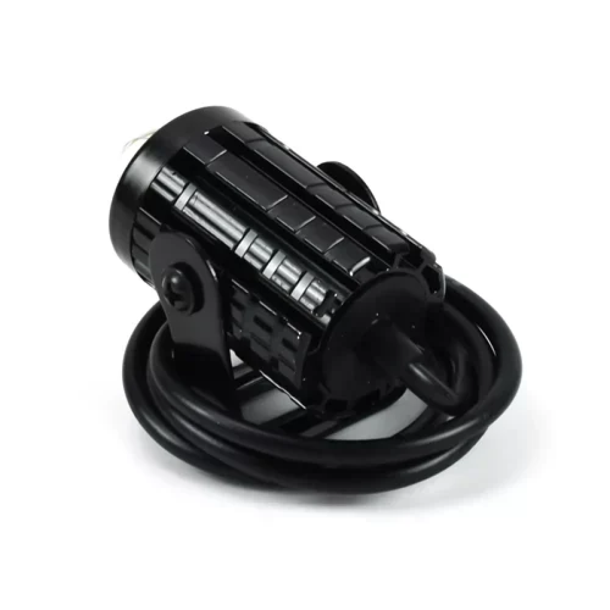 Σετ mini προβολάκια αλουμινίου μοτοσυκλέτας 12V λευκού & κίτρινου φωτισμού 2τμχ OEM 30049 – μαύρο - Image 3