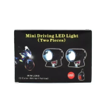 Σετ mini προβολάκια αλουμινίου μοτοσυκλέτας 12V λευκού & κίτρινου φωτισμού 2τμχ OEM 30049 – μαύρο - Image 4