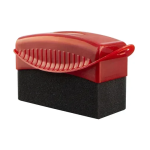 Σφουγγάρι καθαρισμού ελαστικών οχημάτων με θήκη - κόκκινο