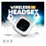 SR 02 Ασύρματα Ακουστικά TWS με Ενσωματωμένο Μικρόφωνο - Λευκό