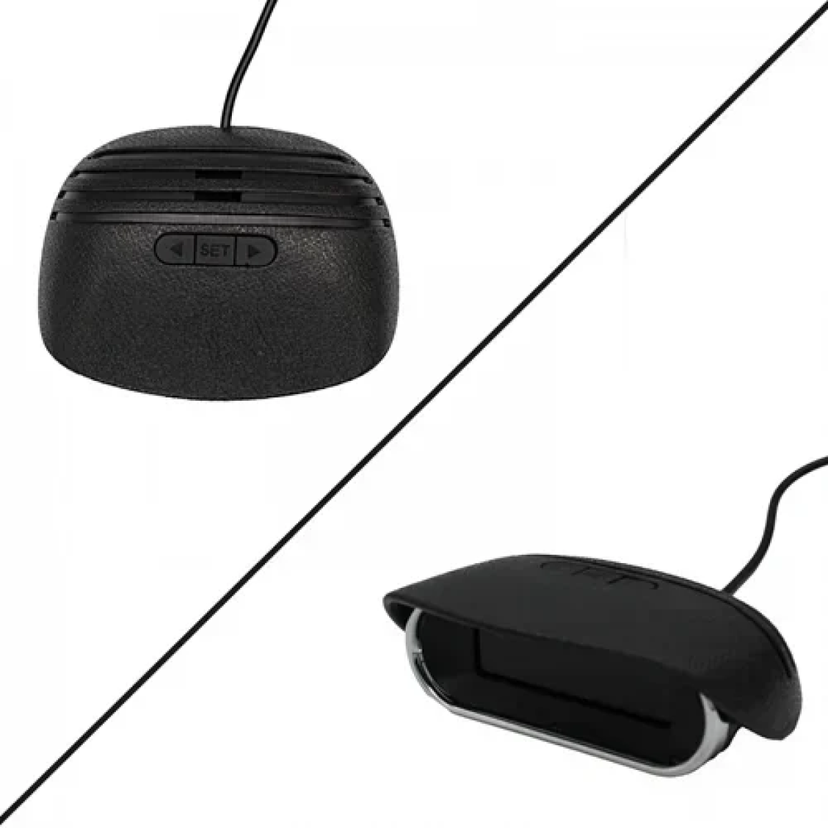 Σύστημα παρκαρίσματος LCD με 6 αισθητήρες οθόνη και ποτηροτρύπανο μαύρο - Image 2