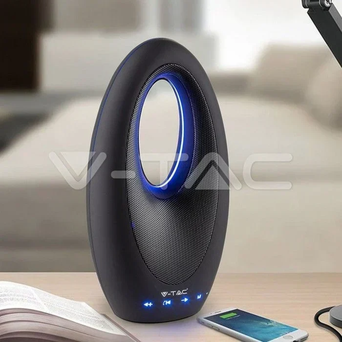 V-TAC SPKR SKU 7725 Φορητό Aσύρματο Hχείο Μαύρο