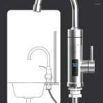 Βρύση νερού άμεσης θέρμανσης - Instant Electric Heating Water Faucet Jiageng JG703 ασημί - Image 3