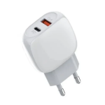 Φορτιστής με Θύρα USB-A και Θύρα USB-C και Καλώδιο USB-C 18W Power Delivery / Quick Charge 3.0 Λευκός LDNIO A2313C