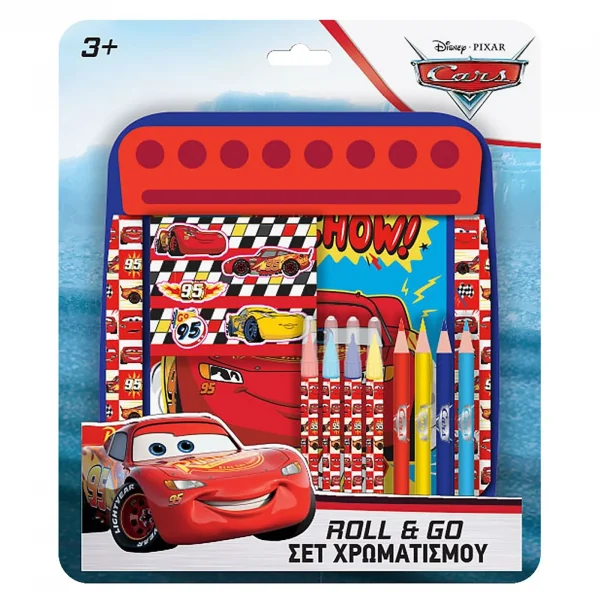 Σετ Χρωματισμού Roll & go Cars 24.5x21cm Disney 000563715