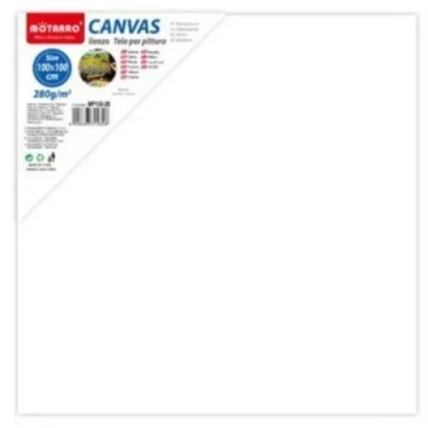 Πίνακας ζωγραφικής - καμβάς σε τελάρο100x100cm MP130-28 λευκό