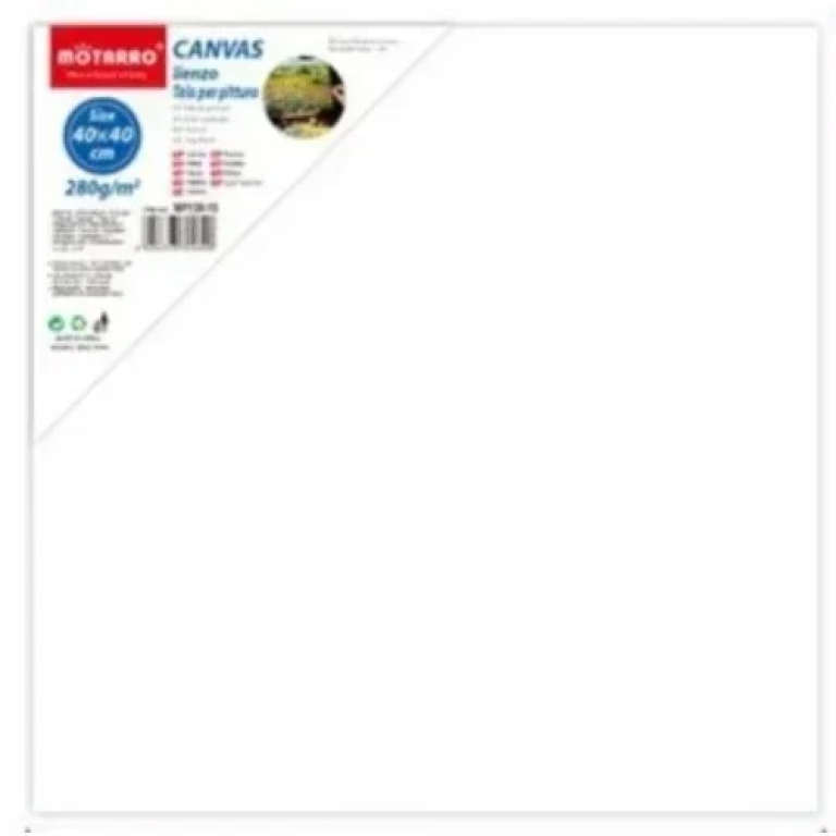 Πίνακας ζωγραφικής - καμβάς σε τελάρο 40x40cm MP130-15 λευκό