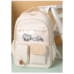 Σακίδιο Πλάτης 3 θέσεων με 2 τσεπάκια & 2 πλαϊνές θήκες 48x30x20cm S308 Μπεζ