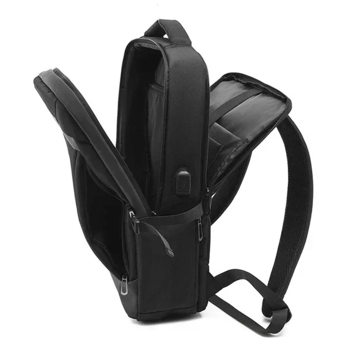Αδιάβροχο Σακίδιο Πλάτης για Laptop 48 x 32 cm με Θύρα USB 8838 Μαύρο