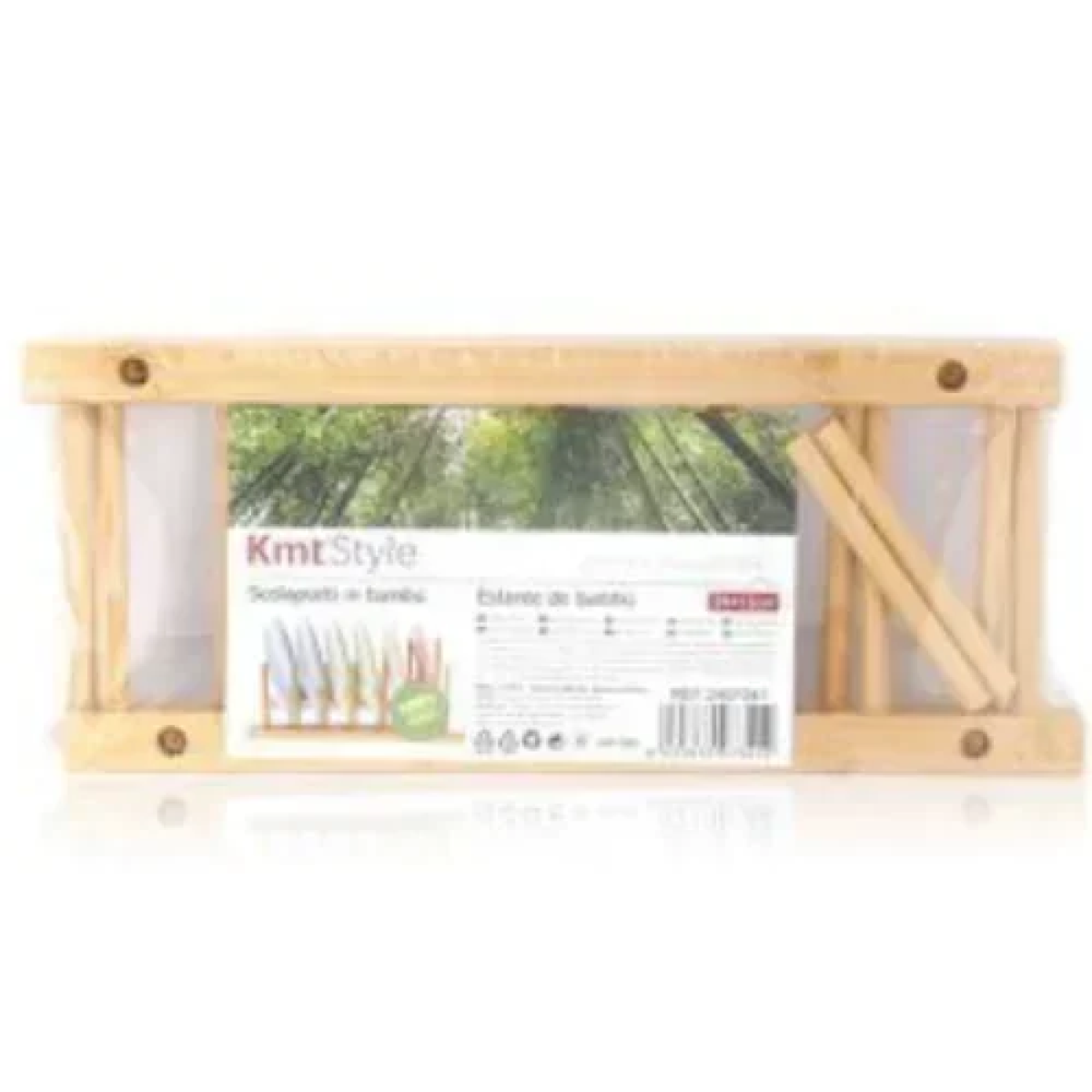 Ξύλινη Πιατοθήκη Bamboo 6 Θέσεων 29x12.5cmx10.5 cm 2407341
