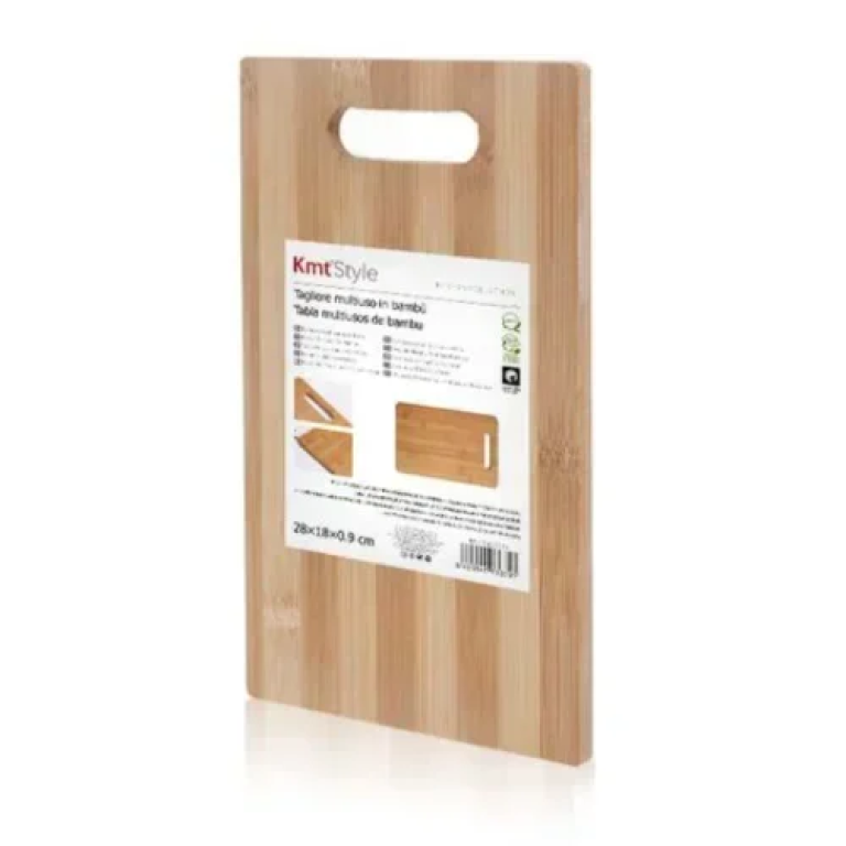 Πολυχρηστικός Ξύλινος Δίσκος Κουζίνας από Bamboo 28x18 cm 5403339