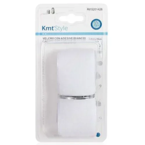 Αυτοκόλλητη Ταινία Velcro 4 x 50 cm Λευκή 1τμχ 5201426