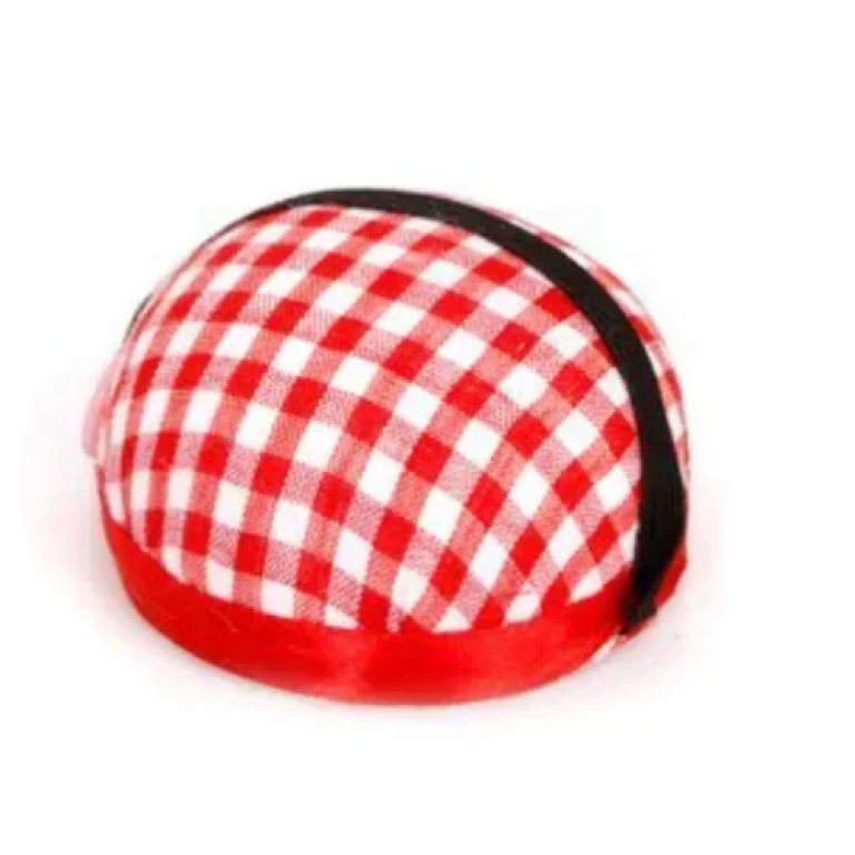 Πελότα καρπού για καρφίτσες Καρό κόκκινη 5201534