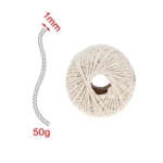 Βαμβακερός Σπάγγος 1mm x 50gr 5402180 Μπεζ