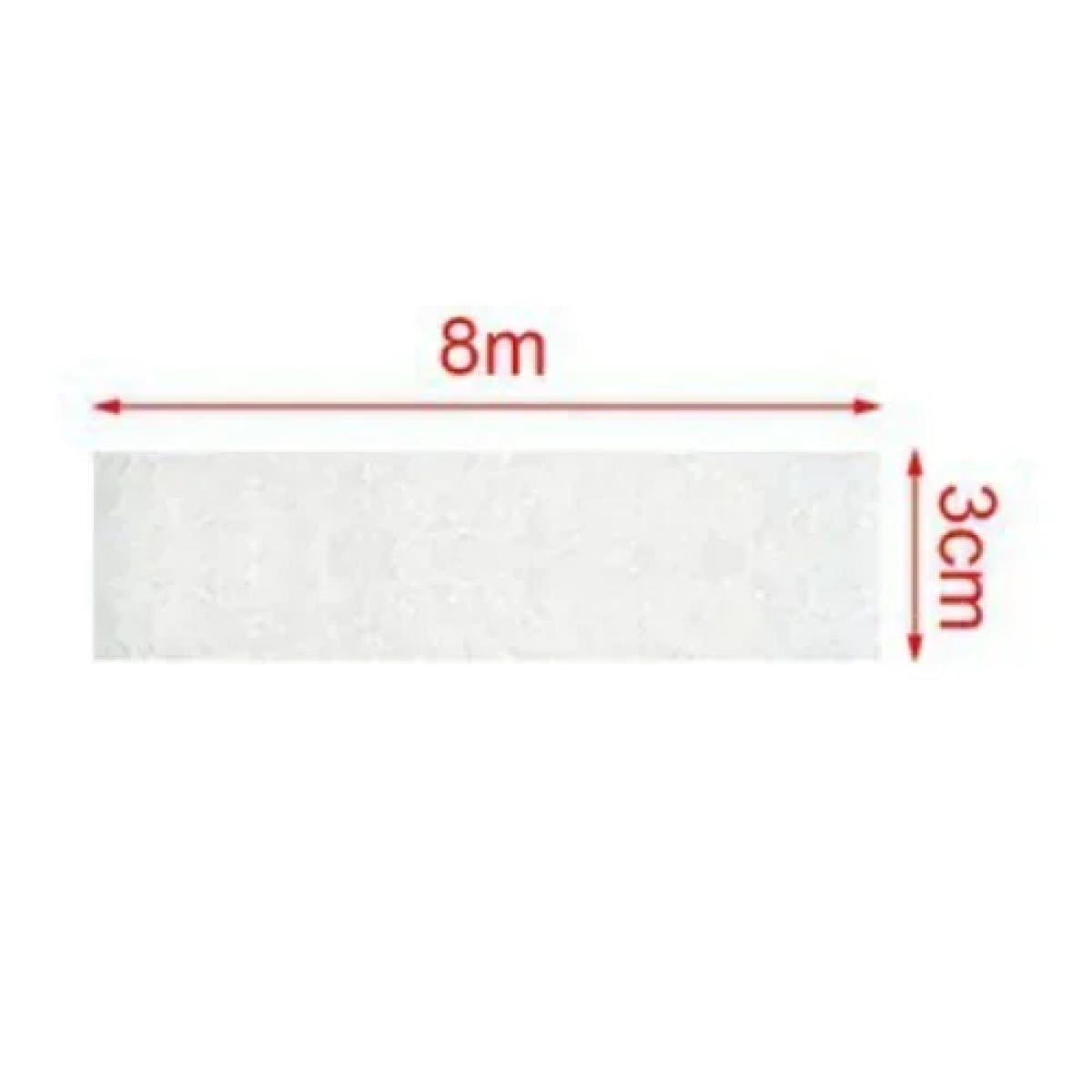 Θεμοκολλητική Ζωναροφόδρα 8m x 3cm 5201995 Λευκή