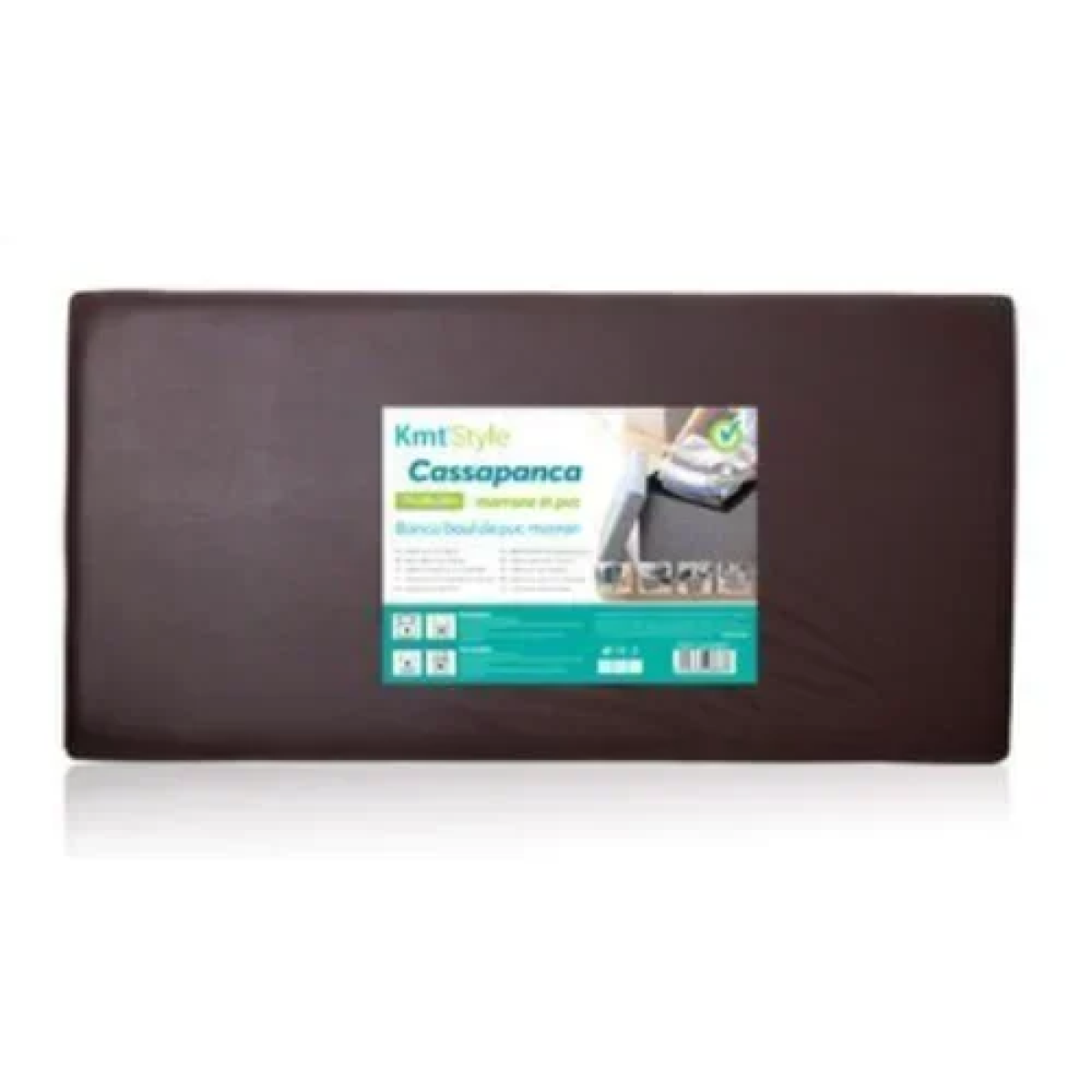 Σκαμπό & Κουτί αποθήκευσης 2 σε 1 από PVC 76x38x38 cm σκούρο καφέ 2208867