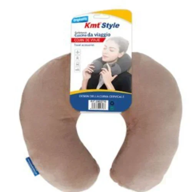 Μαξιλάρι Αυχένα Ταξιδίου 30x28 cm σε μπεζ χρώμα 2802718